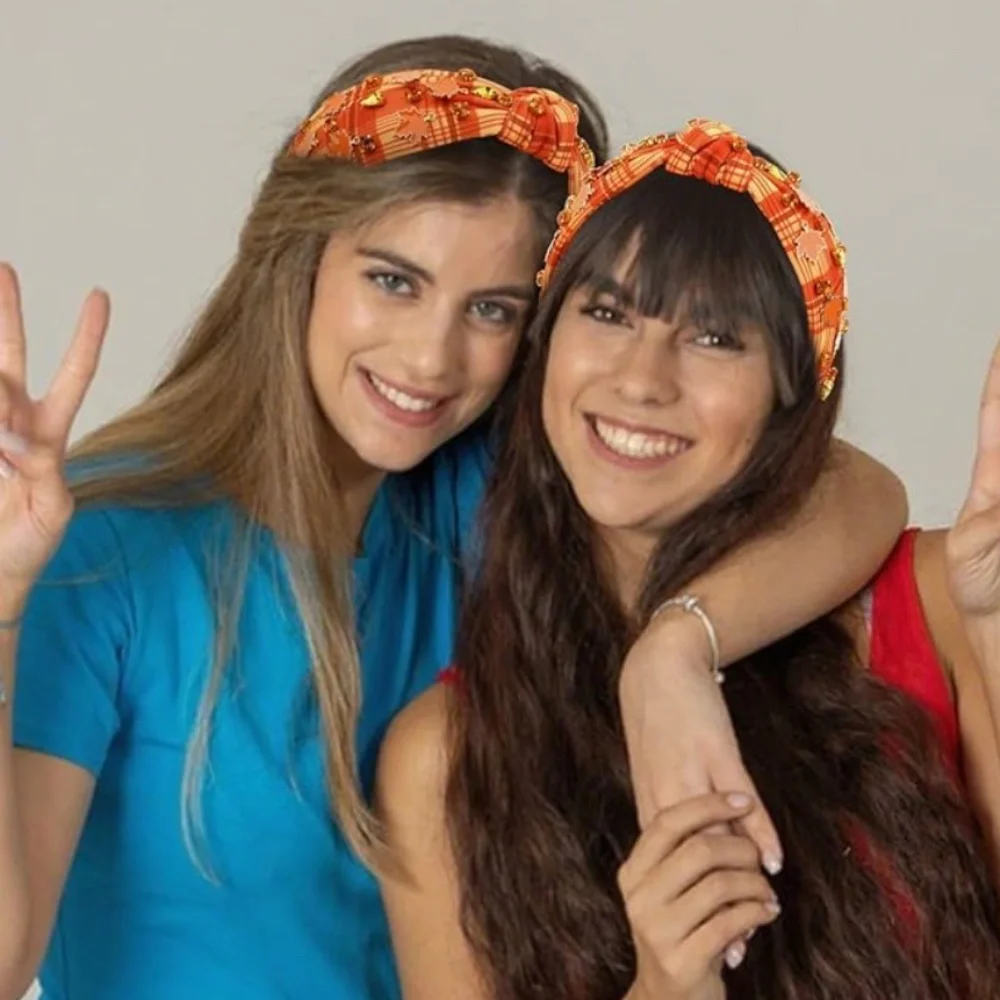 Shiraleah Embellished Yellow Headbands yellow and orange